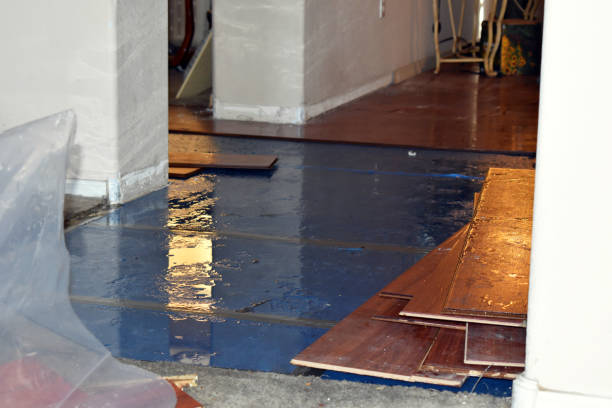 Professional Burst Pipe Cleanup technician working in Tulia, TX